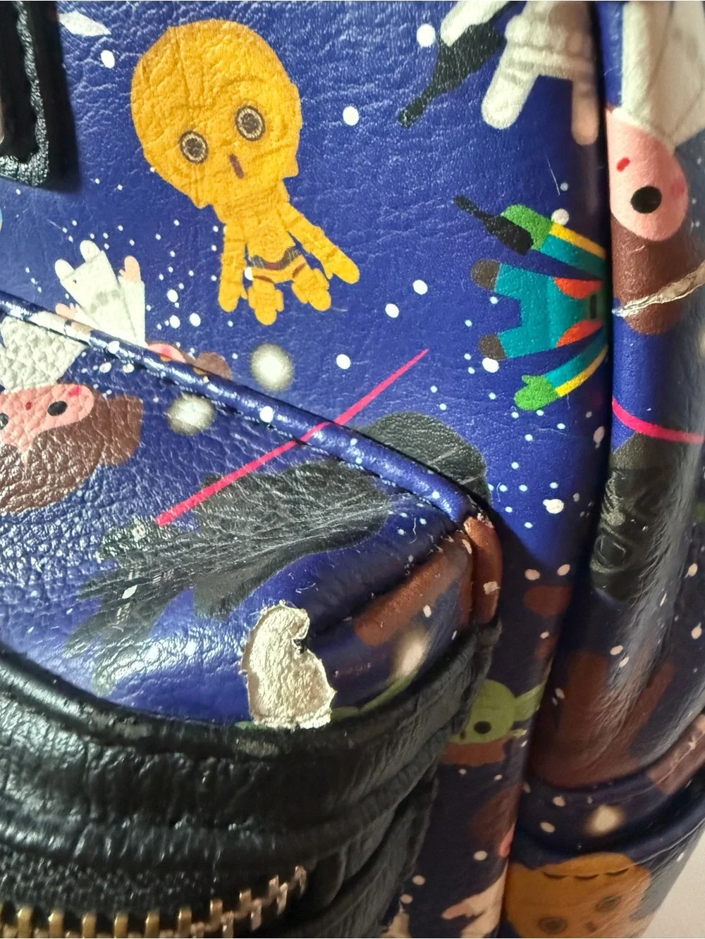 Loungefly Kids Star Wars Navy Multi-Character Mini Backpack